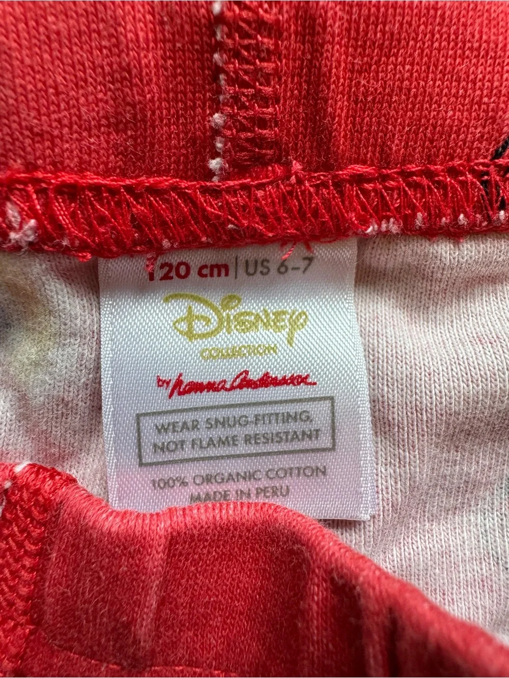Hanna Andersson Short Sleeve Organic Pajama Set Rainbow Mickey Disney Size 6/7